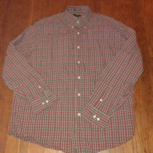 Lyle and Scott Plaid Button Up Dress Shirt - XL